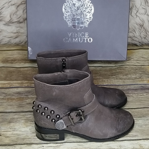 Vince Camuto Shoes - Vince Camuto Gray Distressed Ankle Boots Size 7.5